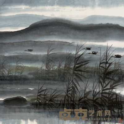 林风眠 大雁 镜心 60×59.8cm